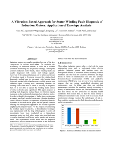 A Vibration-Based Approach for Stator Winding Fault