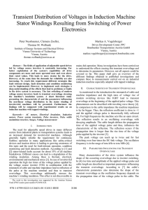 Transient Distribution of Voltages in Induction Machine Stator