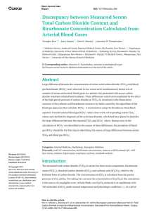 Discrepancy between Measured Serum Total Carbon