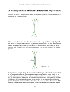 2-20 Faraday`s Law and Maxwell`s Extension to Ampere`s Law