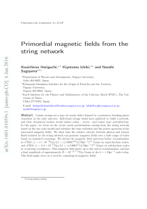 Primordial magnetic fields from the string network