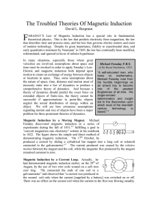 The Troubled Theories Of Magnetic Induction