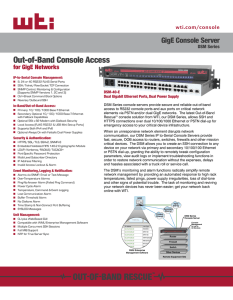 DSM Series - GigE Console Servers
