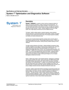Specifications And Ordering Information System 1