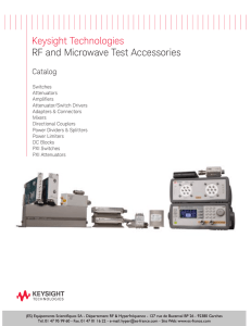 Keysight Technologies RF and Microwave Test Accessories