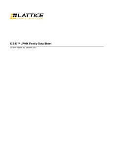 DS1040 - iCE40 LP/HX Family Data Sheet