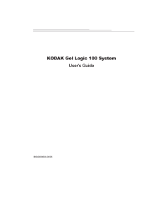 Gel Logic 100 Manual