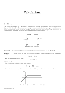 Miscellaneous calculations