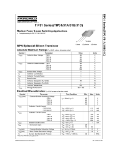 TIP31 Series(TIP31/31A/31B/31C) NPN Epitaxial Silicon Transistor