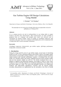 Gas Turbine Engine Off-Design Calculations Using Matlab