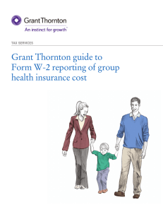 Grant Thornton guide to Form W-2 reporting of group health