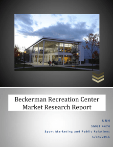 Beckerman Recreation Center Market Research Report