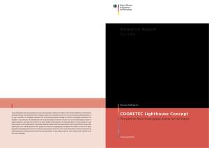 COORETEC Lighthouse Concept Research Report No 566