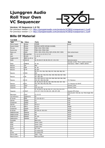 Ljunggren Audio Roll Your Own VC Sequencer