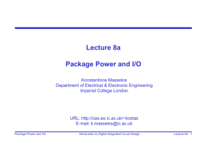 Package, Power and I/O - Circuits and Systems