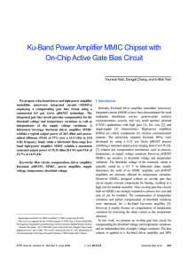 Ku-Band Power Amplifier MMIC Chipset with On