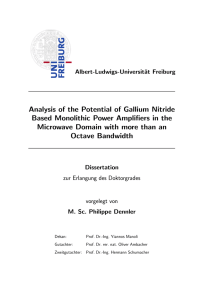 Analysis of the Potential of Gallium Nitride Based