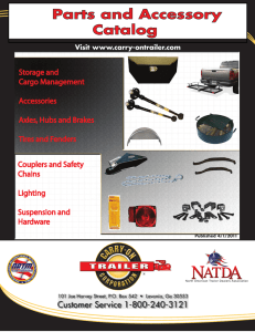 Parts and Accessory Catalog