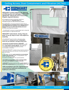 Ceiling Access, Dust Containment and Filtration (HC74U)