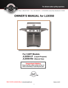 2016 LUX 550 Manual