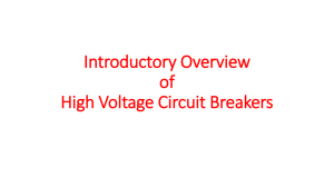 Introductory Overview of High Voltage Circuit Breakers