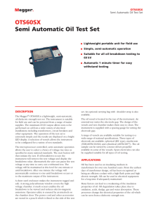 OTS60SX Semi Automatic Oil Test Set