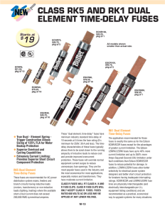 class rk5 and rk1 dual element time-delay fuses