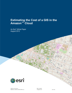 Estimating the Cost of a GIS in the Amazon Cloud