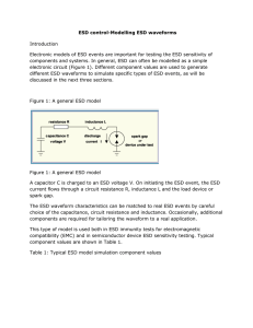 ESD control-Modelling ESD waveforms Introduction Electronic