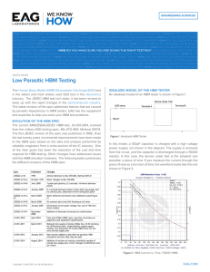 Low Parasitic HBM Testing