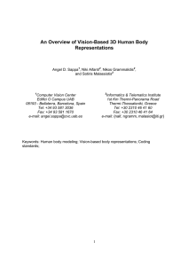 An Overview of Vision-Based 3D Human Body Representations