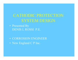 cathodic protection system design