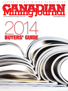 buyers` guide - Canadian Mining Journal