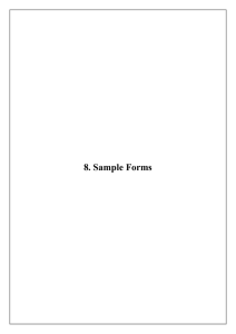 8. Sample Forms