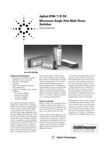 Agilent 8766/7/8/9K Microwave Single-Pole Multi