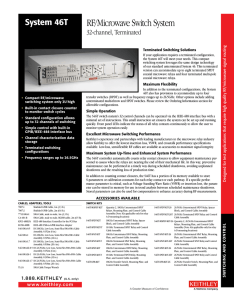 RF/Microwave Switch System