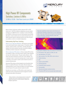 High Power RF Components