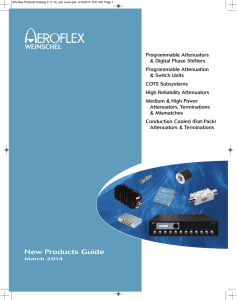 Weinschel`s new products guide