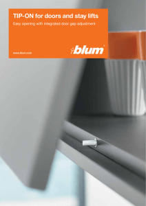 TIP-ON For Doors And Stay Lifts _programme Brochure