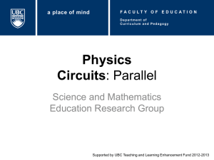 Physics Circuits: Parallel