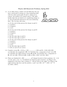 Physics 220 Homework Problems, Spring 2012