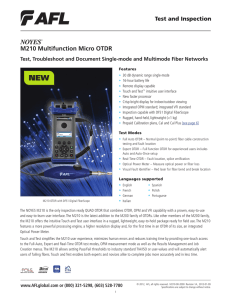 M210 Multifunction Micro OTDR