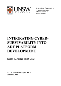 integrating cyber-survivability into adf platform