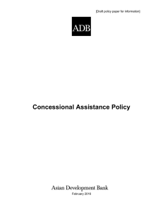 ADF 12 Replenishment Meeting: Concessional Assistance Policy