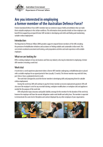 Are you interested in employing a former member of ADF