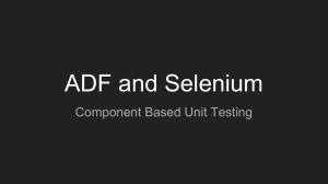 ADF and Selenium