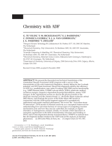 Chemistry with ADF - Wiley Online Library