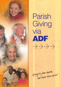 ADF Parish Giving Form - Anglican Diocese of Melbourne