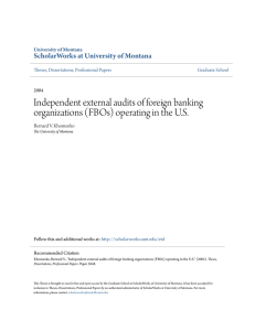 Independent external audits of foreign banking organizations (FBOs