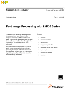 Fast Image Processing with i.MX 6 Series